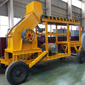 朝鮮客戶20-50 噸/時(shí)移動(dòng)式煤炭破碎系統(tǒng)